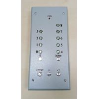 Пост приказов ПУ 3109д 24/110V 9ост. 2ряд. кругл. 19мм, ккольцо зелен., сталь, порошк. (РЕЛ) DIN