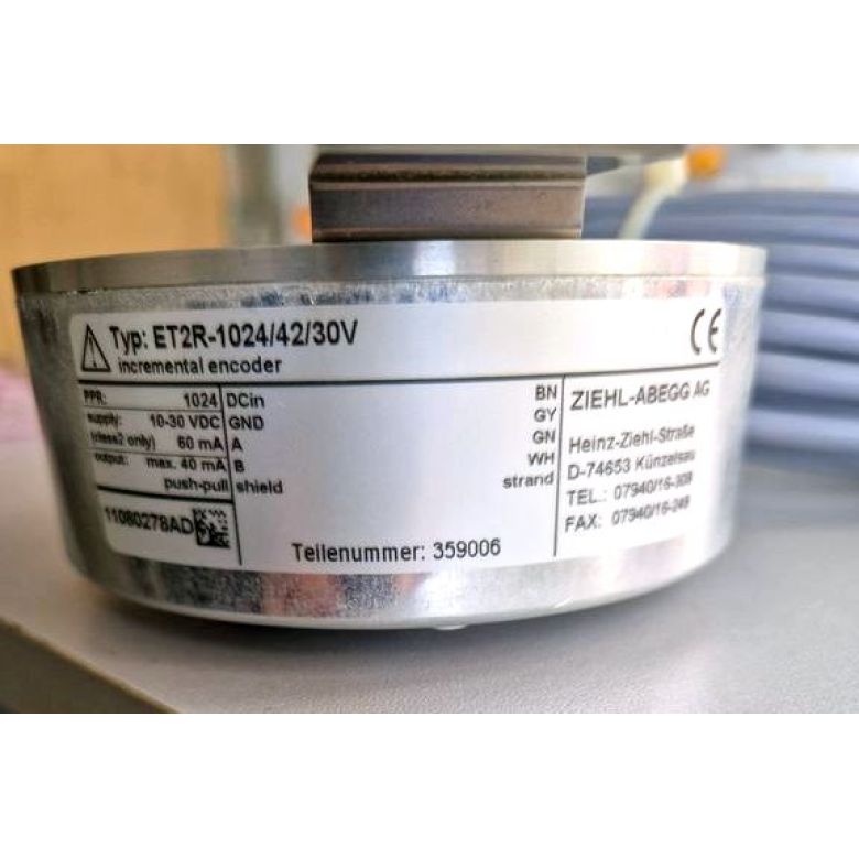 Энкодер главного привода ET2R-1024/42/30V Ziehl-abegg