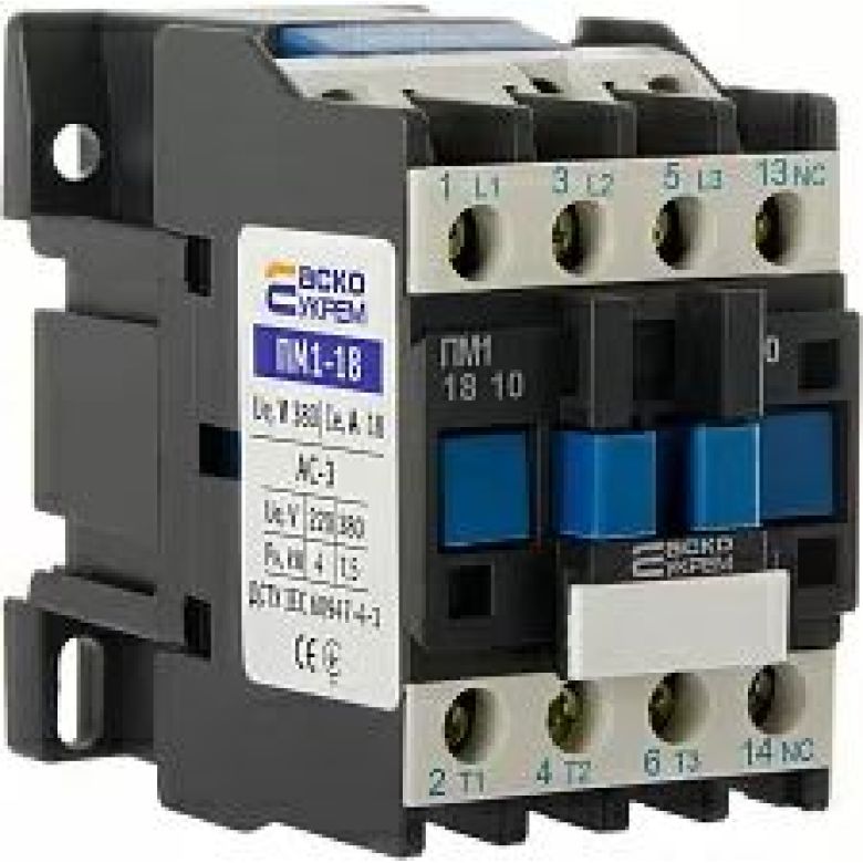 Контактор ПМ1-18-10 18А 1NO 220VAC АсКо