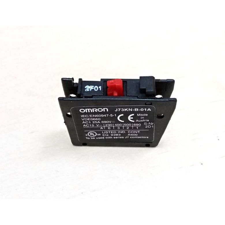 Контакты вспомогательные J73KN-В-01A 25А 1NC фронтальные Omron