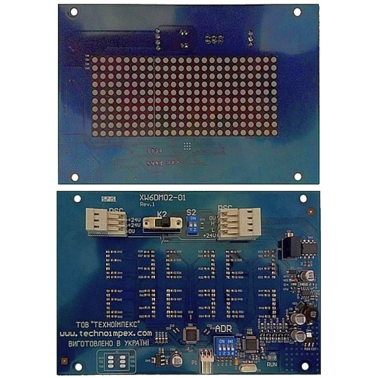 Плата індикації LED XW6DM02-1 (EFR) ТІ