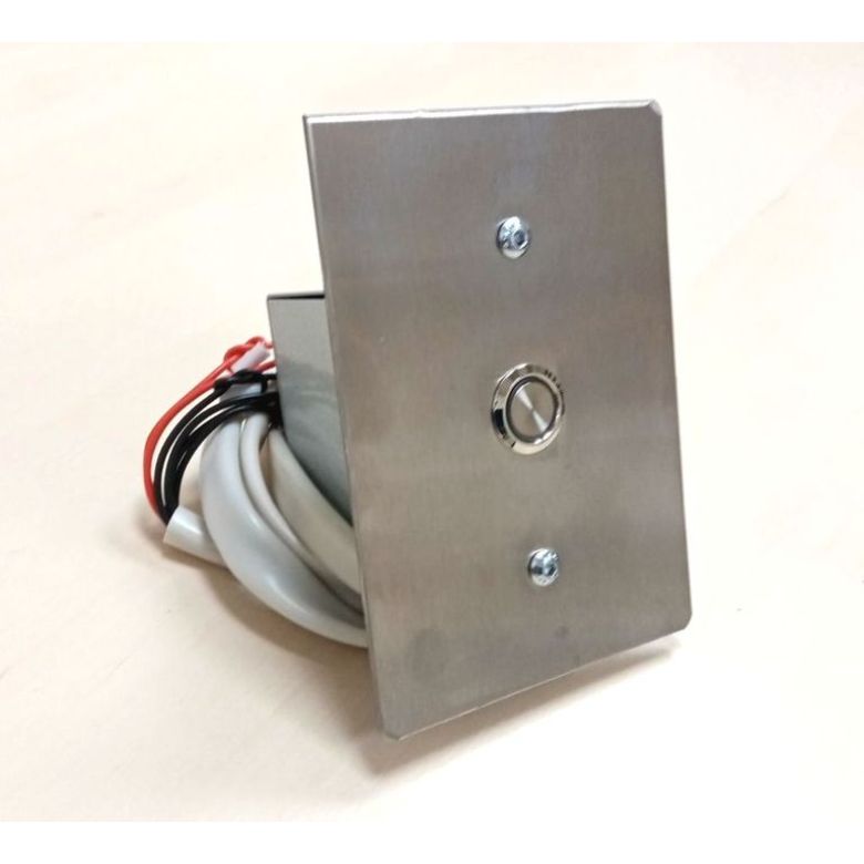 Пост вызова ПЛ 210 24/110V круглый 19мм, кольцо красный, нерж сталь (РЕЛ) TZR